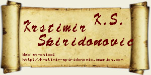 Krstimir Spiridonović vizit kartica